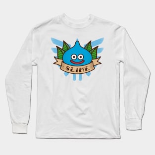 Slime Quest Traditional Tattoo Long Sleeve T-Shirt